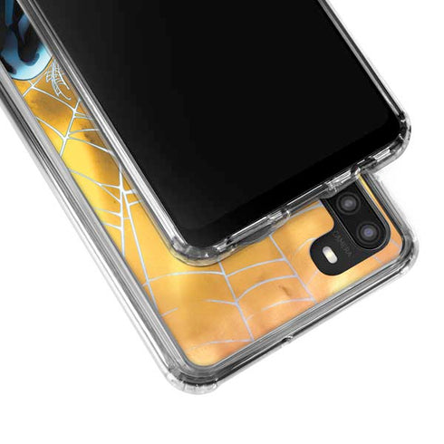 Marvel Spiderman Web Shooting Galaxy A21 Clear Case