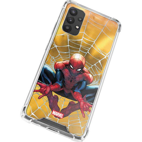 Marvel Spiderman Web Shooting Galaxy A32 5G Clear Case