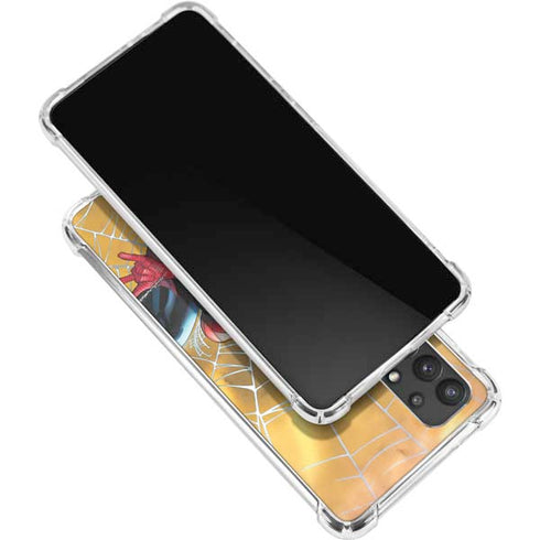 Marvel Spiderman Web Shooting Galaxy A32 5G Clear Case