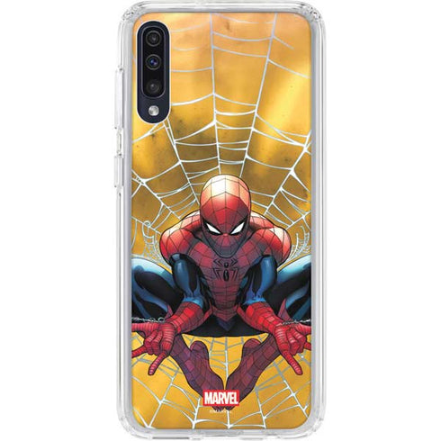 Marvel Spiderman Web Shooting Galaxy A50 Clear Case