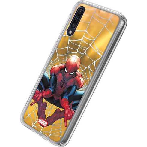 Marvel Spiderman Web Shooting Galaxy A50 Clear Case