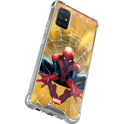 Marvel Spiderman Web Shooting Galaxy A71 5G Clear Case