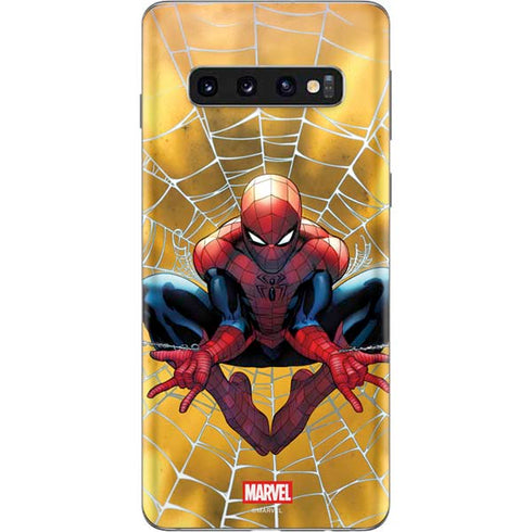 Marvel Spiderman Web Shooting Galaxy S10 Skin