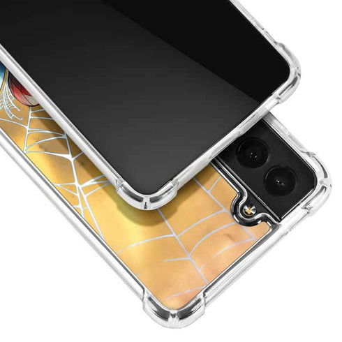 Marvel Spiderman Web Shooting Galaxy S21 FE Clear Case