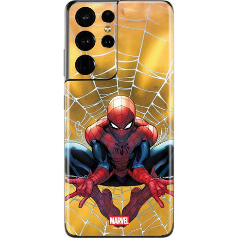 Marvel Spiderman Web Shooting Galaxy S21 Ultra 5G Skin