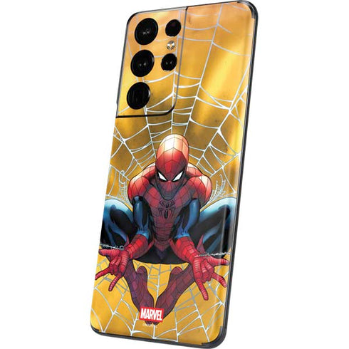 Marvel Spiderman Web Shooting Galaxy S21 Ultra 5G Skin