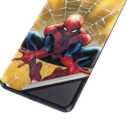 Marvel Spiderman Web Shooting Galaxy S21 Ultra 5G Skin