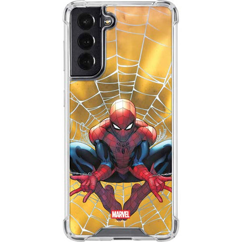 Marvel Spiderman Web Shooting Galaxy S22 Clear Case