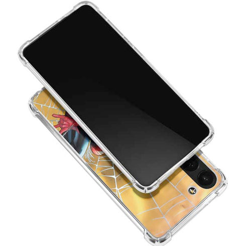 Marvel Spiderman Web Shooting Galaxy S23 FE Clear Case