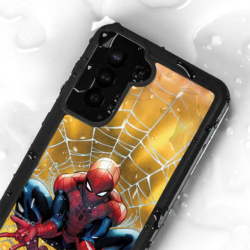 Marvel Spiderman Web Shooting Galaxy S23 Waterproof Case