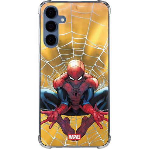 Marvel Spiderman Web Shooting Galaxy S24 Clear Case