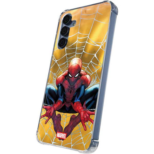 Marvel Spiderman Web Shooting Galaxy S24 Clear Case