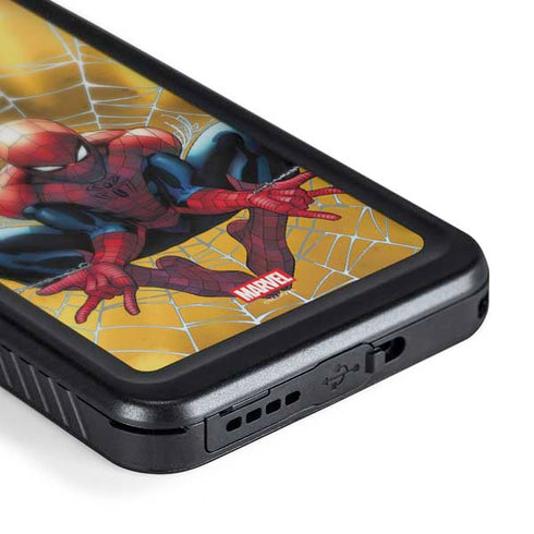 Marvel Spiderman Web Shooting Galaxy S24 Plus Waterproof Case