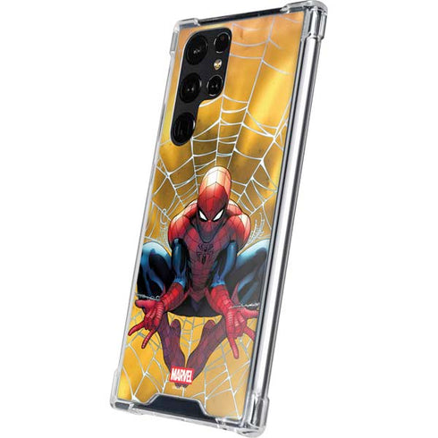 Marvel Spiderman Web Shooting Galaxy S24 Ultra Clear Case