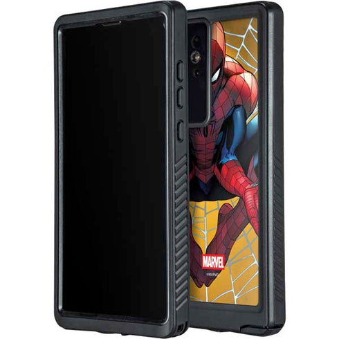 Marvel Spiderman Web Shooting Galaxy S24 Ultra Waterproof Case