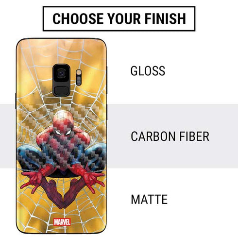 Marvel Spiderman Web Shooting Galaxy S9 Skin