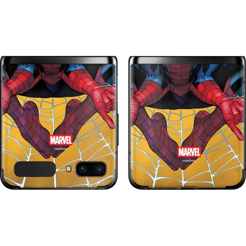 Marvel Spiderman Web Shooting Galaxy Z Flip Skin