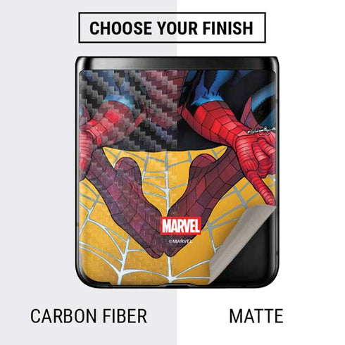 Marvel Spiderman Web Shooting Galaxy Z Flip Skin