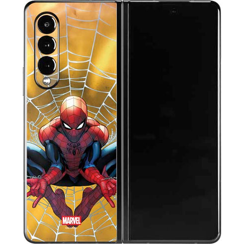 Marvel Spiderman Web Shooting Galaxy Z Fold3 5G Skin