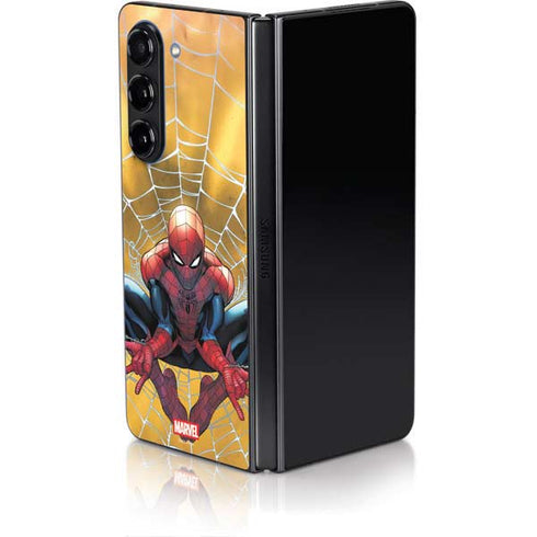 Marvel Spiderman Web Shooting Galaxy Z Fold5 5G Skin