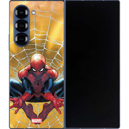 Marvel Spiderman Web Shooting Galaxy Z Fold6 Skin