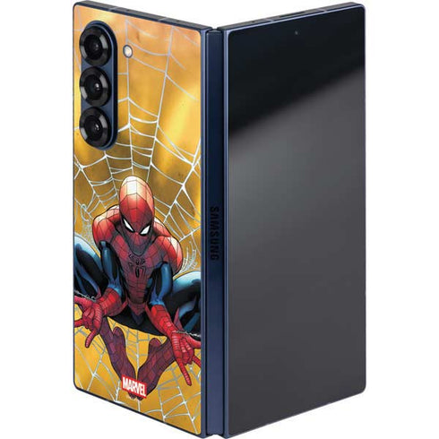 Marvel Spiderman Web Shooting Galaxy Z Fold6 Skin