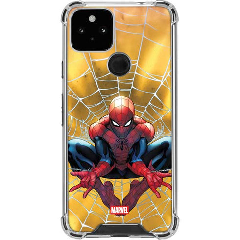 Marvel Spiderman Web Shooting Google Pixel 5 Clear Case