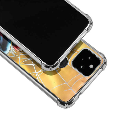 Marvel Spiderman Web Shooting Google Pixel 5 Clear Case