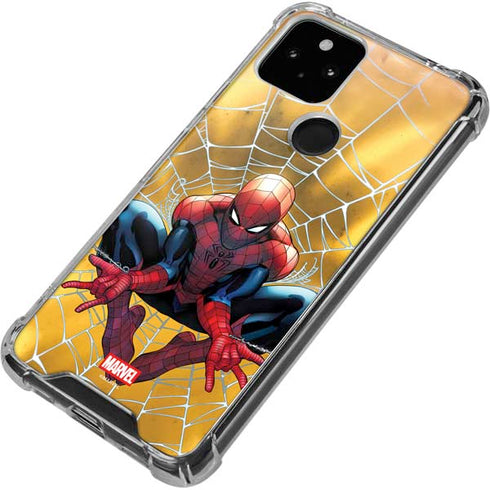 Marvel Spiderman Web Shooting Google Pixel 5 Clear Case