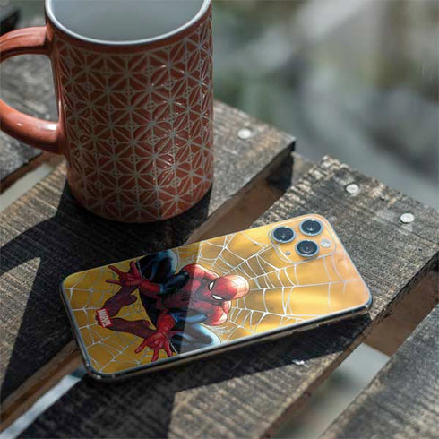 Marvel Spiderman Web Shooting iPhone 11 Pro Skin