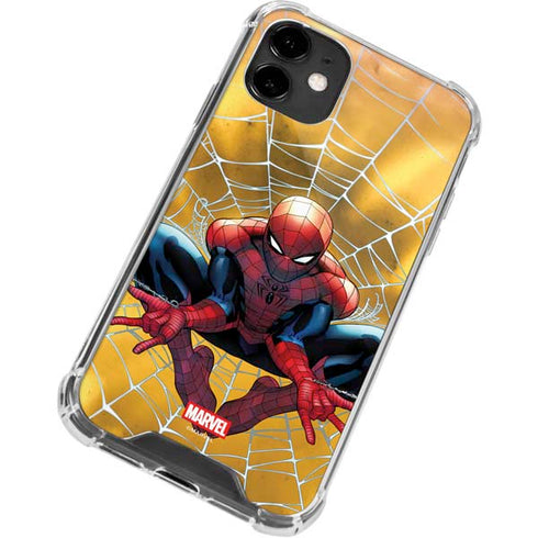 Marvel Spiderman Web Shooting iPhone 12 Clear Case