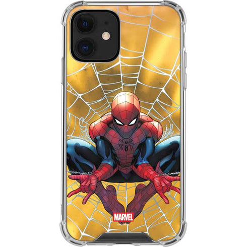 Marvel Spiderman Web Shooting iPhone 12 Mini Clear Case