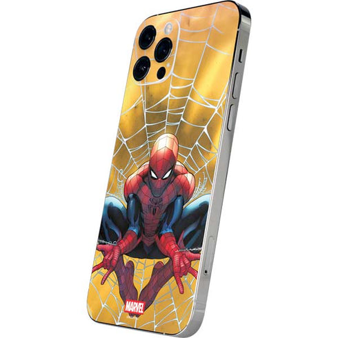 Marvel Spiderman Web Shooting iPhone 12 Pro Skin