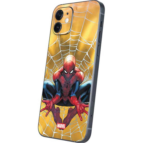 Marvel Spiderman Web Shooting iPhone 12 Skin