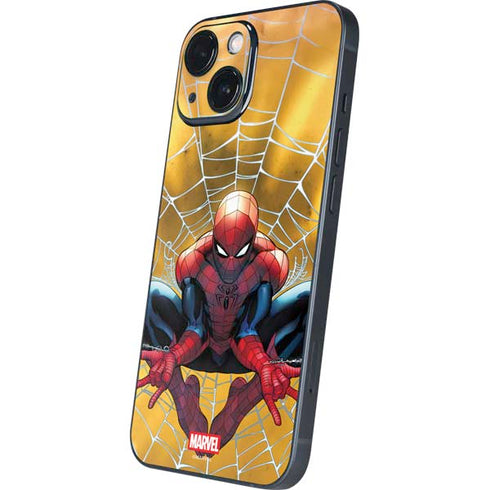 Marvel Spiderman Web Shooting iPhone 13 Mini Skin