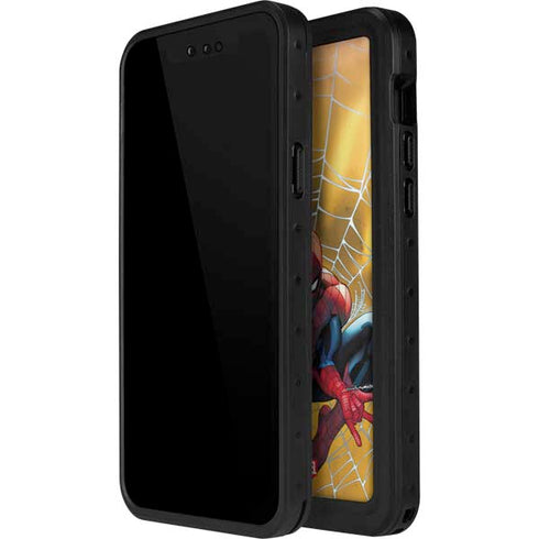 Marvel Spiderman Web Shooting iPhone 13 Mini Waterproof Case