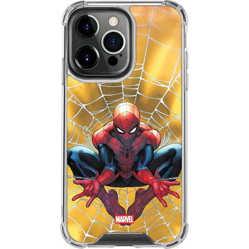 Marvel Spiderman Web Shooting iPhone 13 Pro Clear Case