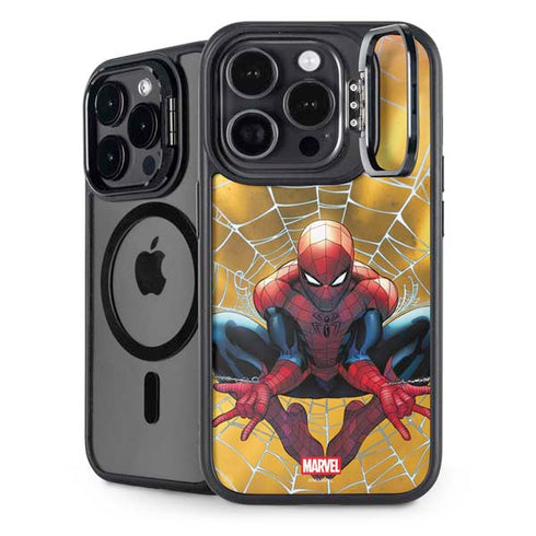 Marvel Spiderman Web Shooting iPhone 13 Pro Kickstand Case