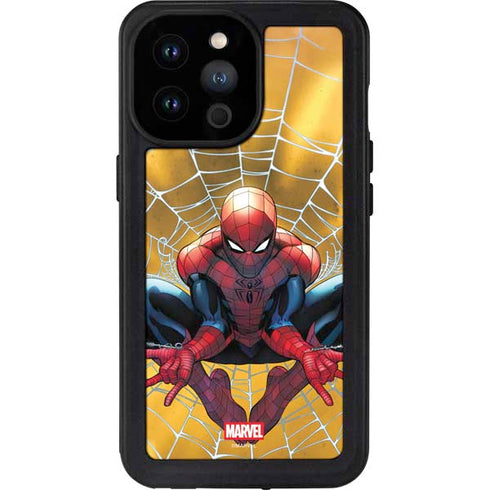 Marvel Spiderman Web Shooting iPhone 14 Pro Max Waterproof Case