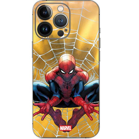 Marvel Spiderman Web Shooting iPhone 14 Pro Skin