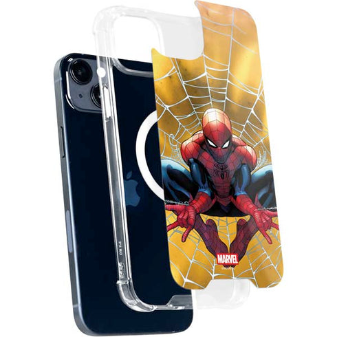 Marvel Spiderman Web Shooting iPhone 15 MagSafe Case