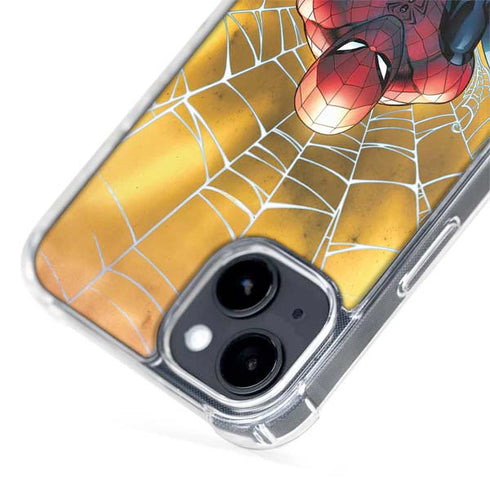 Marvel Spiderman Web Shooting iPhone 15 MagSafe Case