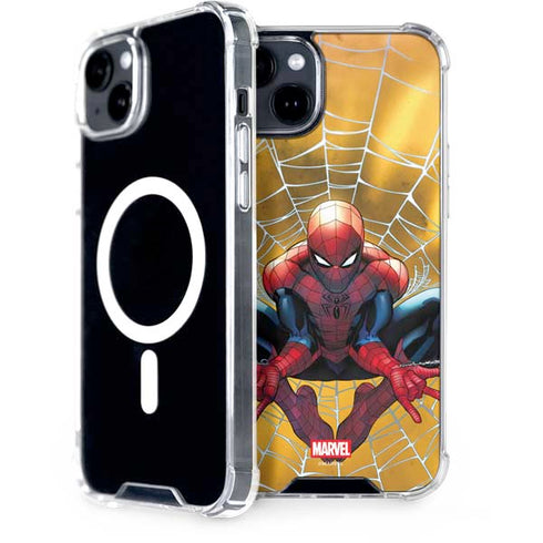 Marvel Spiderman Web Shooting iPhone 15 Plus MagSafe Case