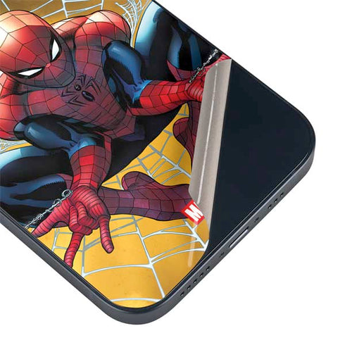 Marvel Spiderman Web Shooting iPhone 15 Skin