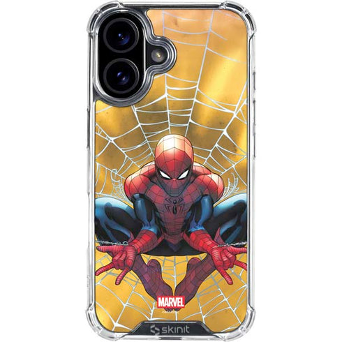 Marvel Spiderman Web Shooting iPhone 16 Clear Case