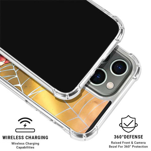 Marvel Spiderman Web Shooting iPhone 16 Pro Clear Case