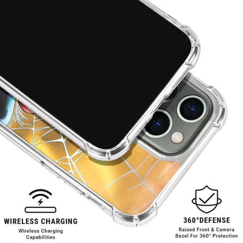 Marvel Spiderman Web Shooting iPhone 16 Pro Max Clear Case
