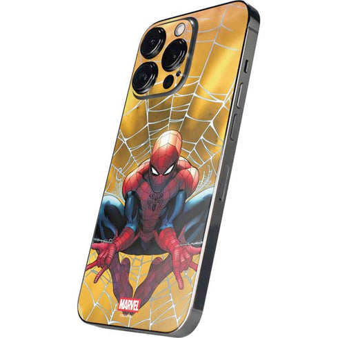 Marvel Spiderman Web Shooting iPhone 16 Pro Max Skin