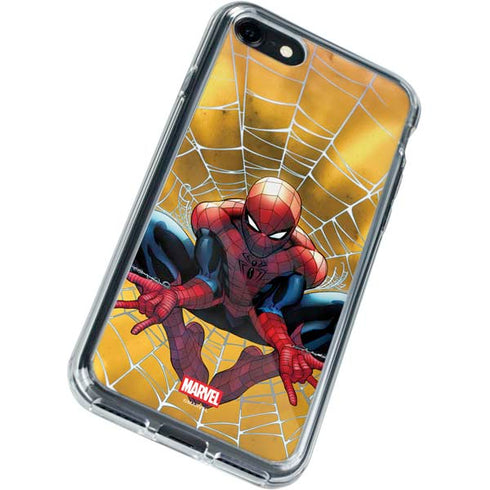 Marvel Spiderman Web Shooting iPhone SE (2nd & 3rd Gen) Clear Case