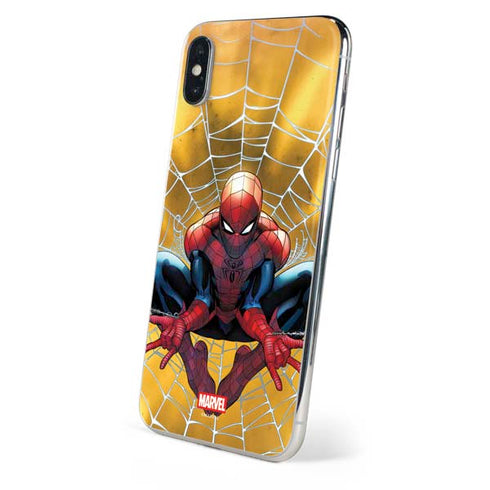 Marvel Spiderman Web Shooting iPhone X Skin